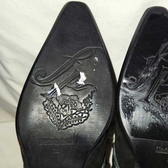 Free People Suede Studded Booties Size 36 (Reiki Cleansed And Infused) - Picture 10 of 11